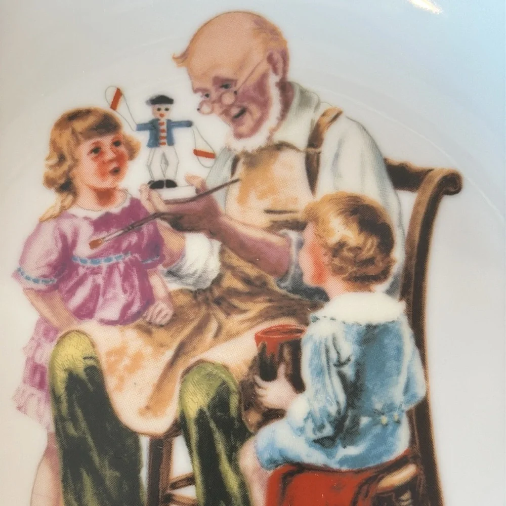 NORMAN ROCKWELL “The Toymaker” 1984 Collector Plate 6.5”